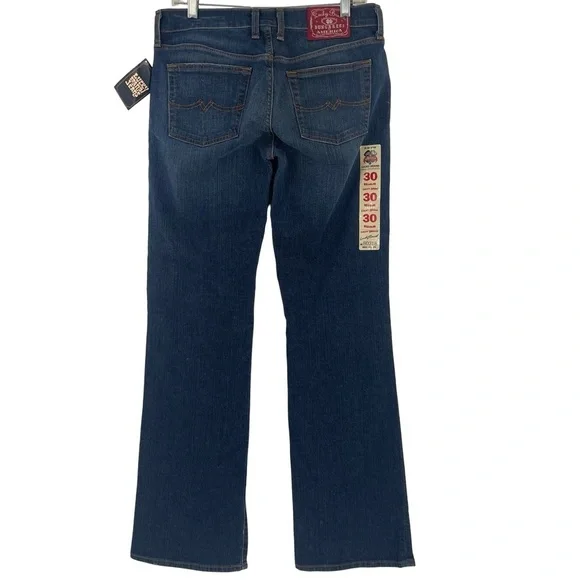 Lucky Brand Women's Straight Leg Jeans - Dark Blue - Picture 4 of 7